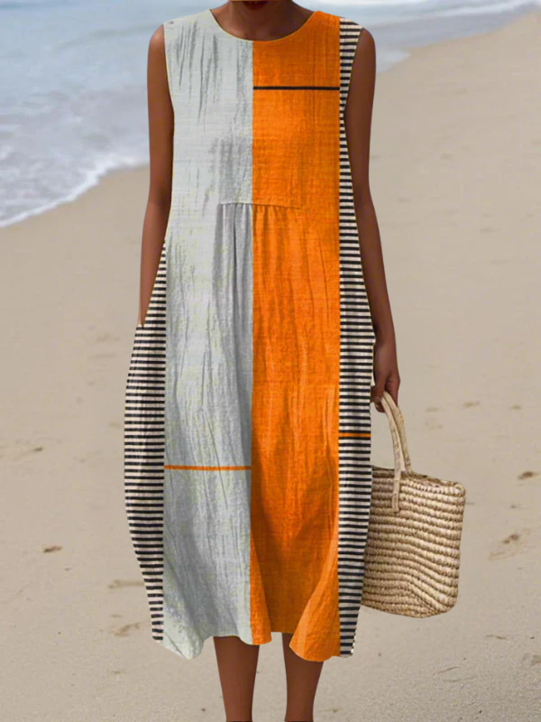 Toshi | Color Block Midi Dress