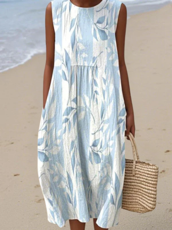 Edna | Leafy Midi Dress