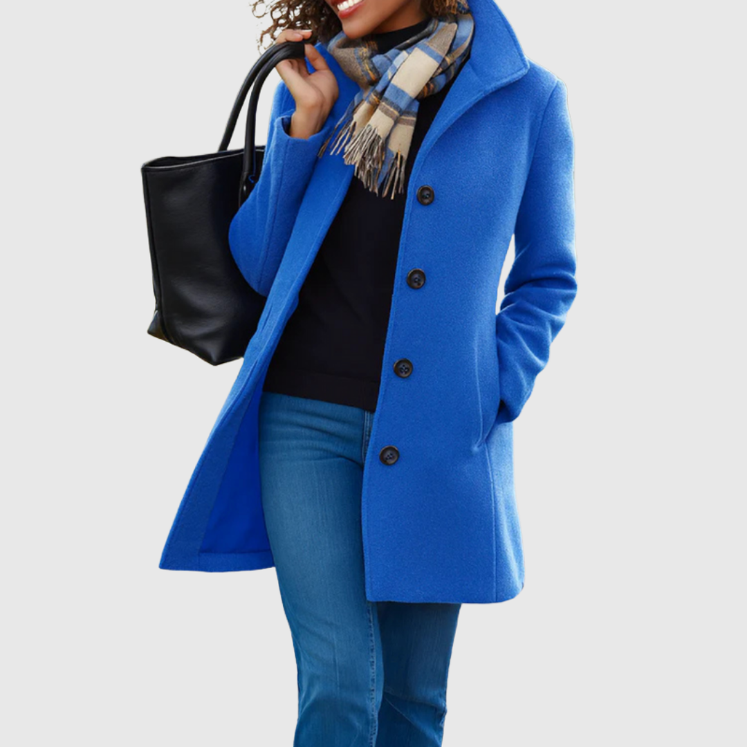 Ethel – Classic Tailored Single-Breasted Long Coat