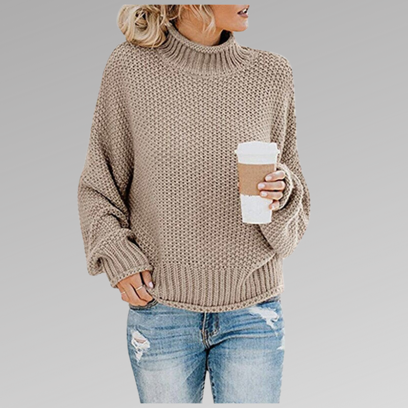 Dawn – Turtleneck Knit Oversized Sweater