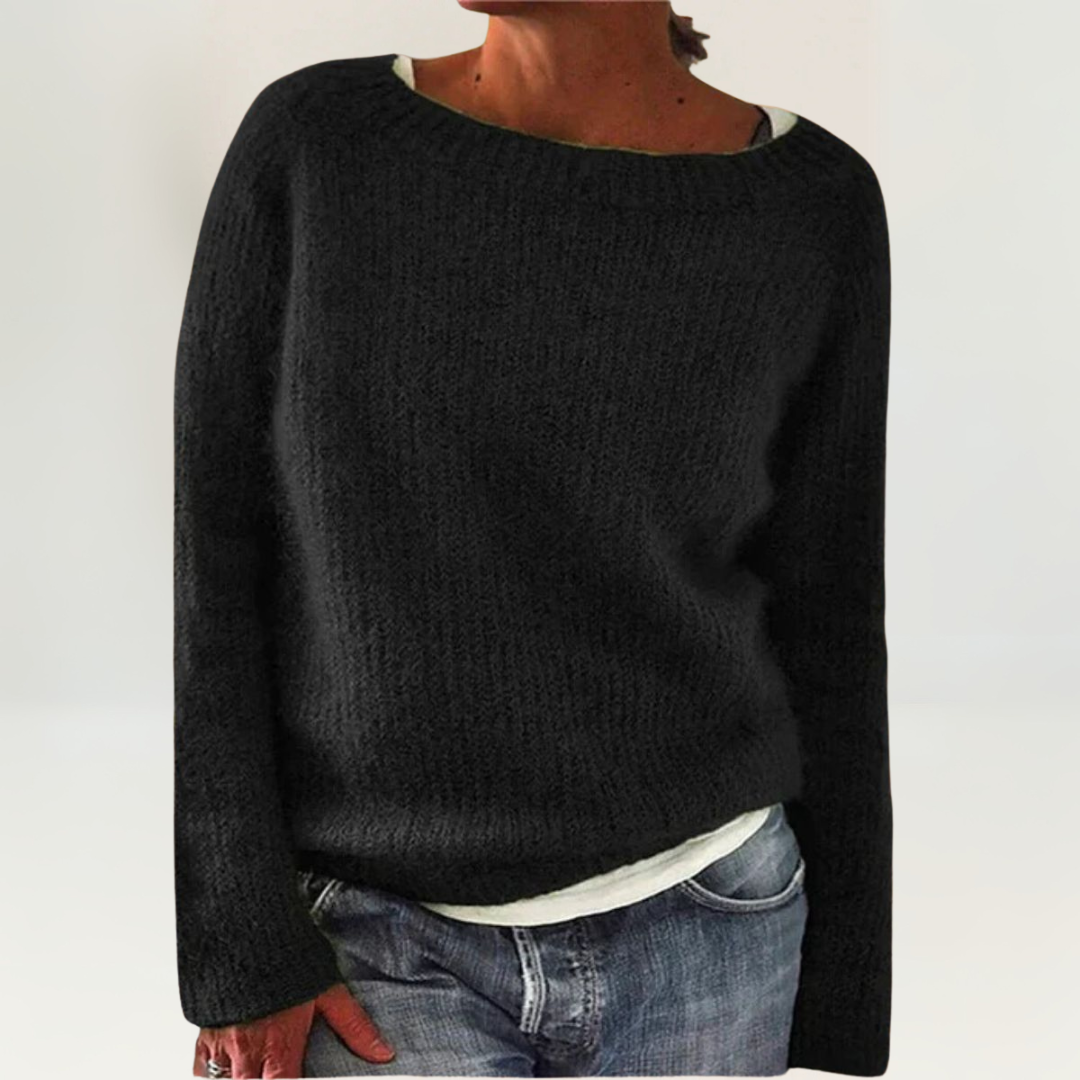 Francine – Relaxed Knit Crew Neck Sweater