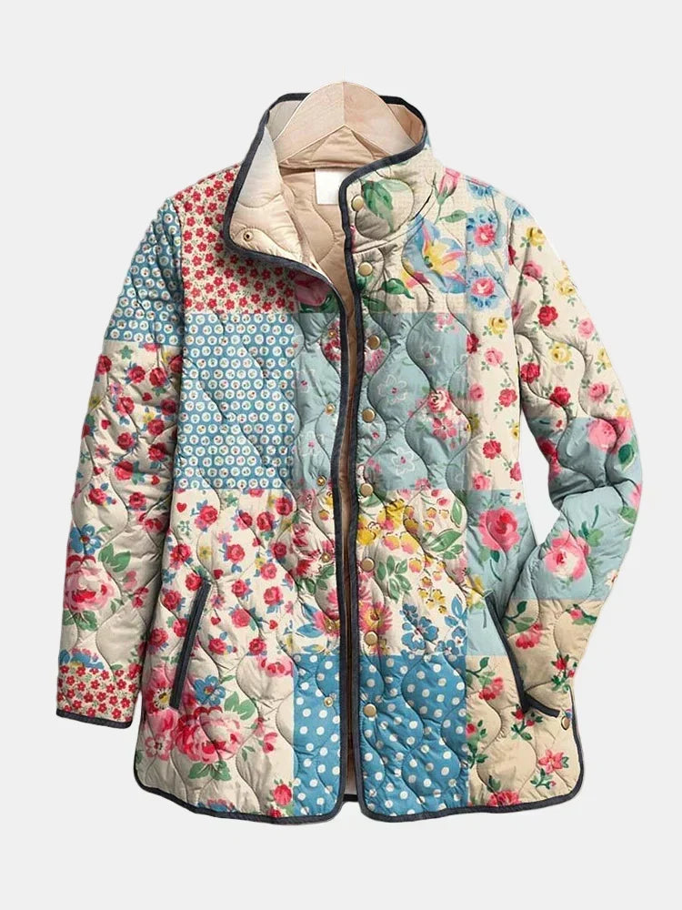 Gladys – Quilted Floral Patchwork Jacket