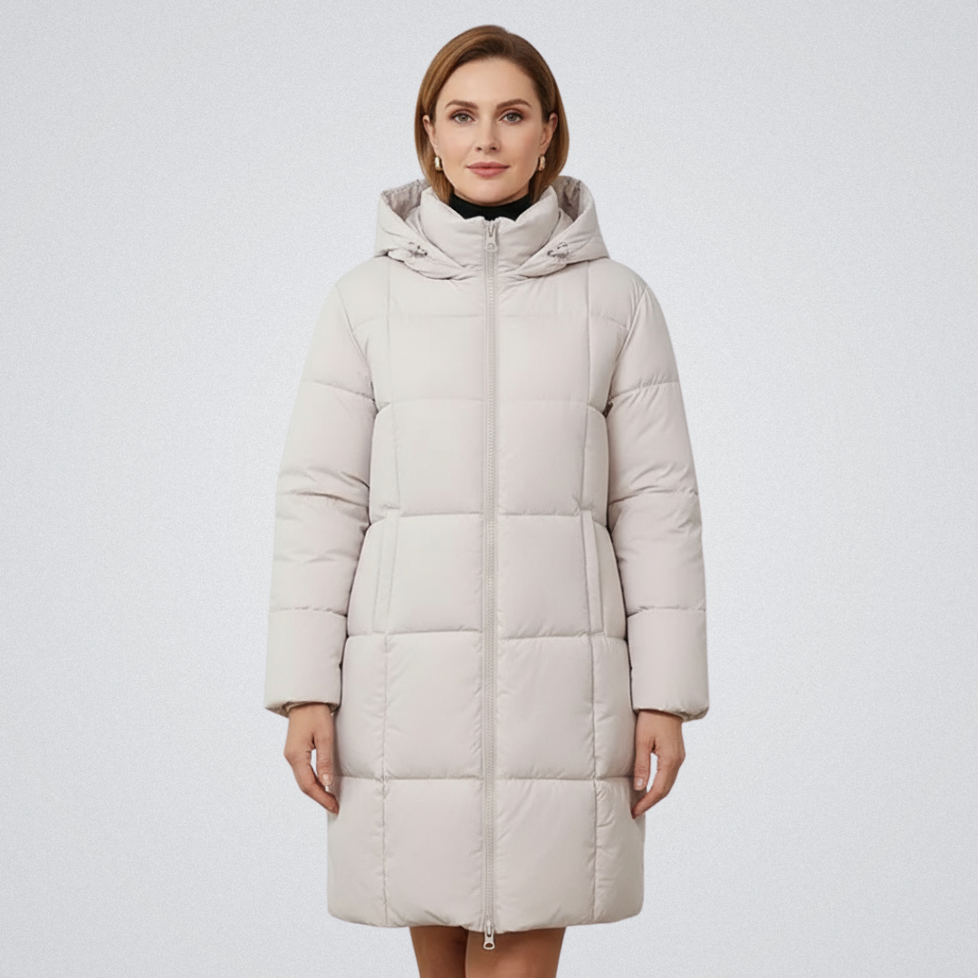 Imogene – Hooded Long Puffer Coat