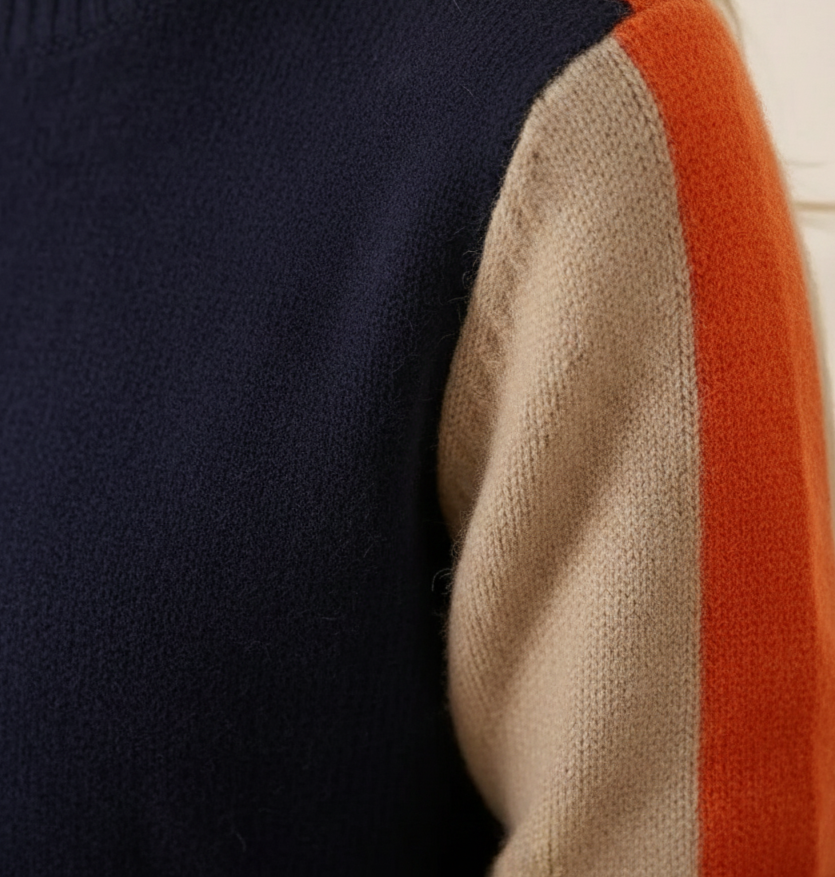 Martha – Color Block Knit Sweater