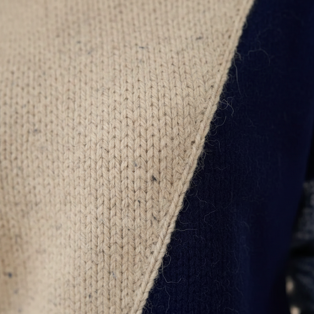 Angelique – Color Block Turtleneck Sweater