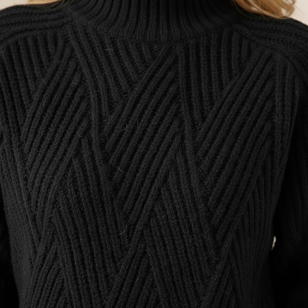 Jane – Chunky Knit Turtleneck Sweater