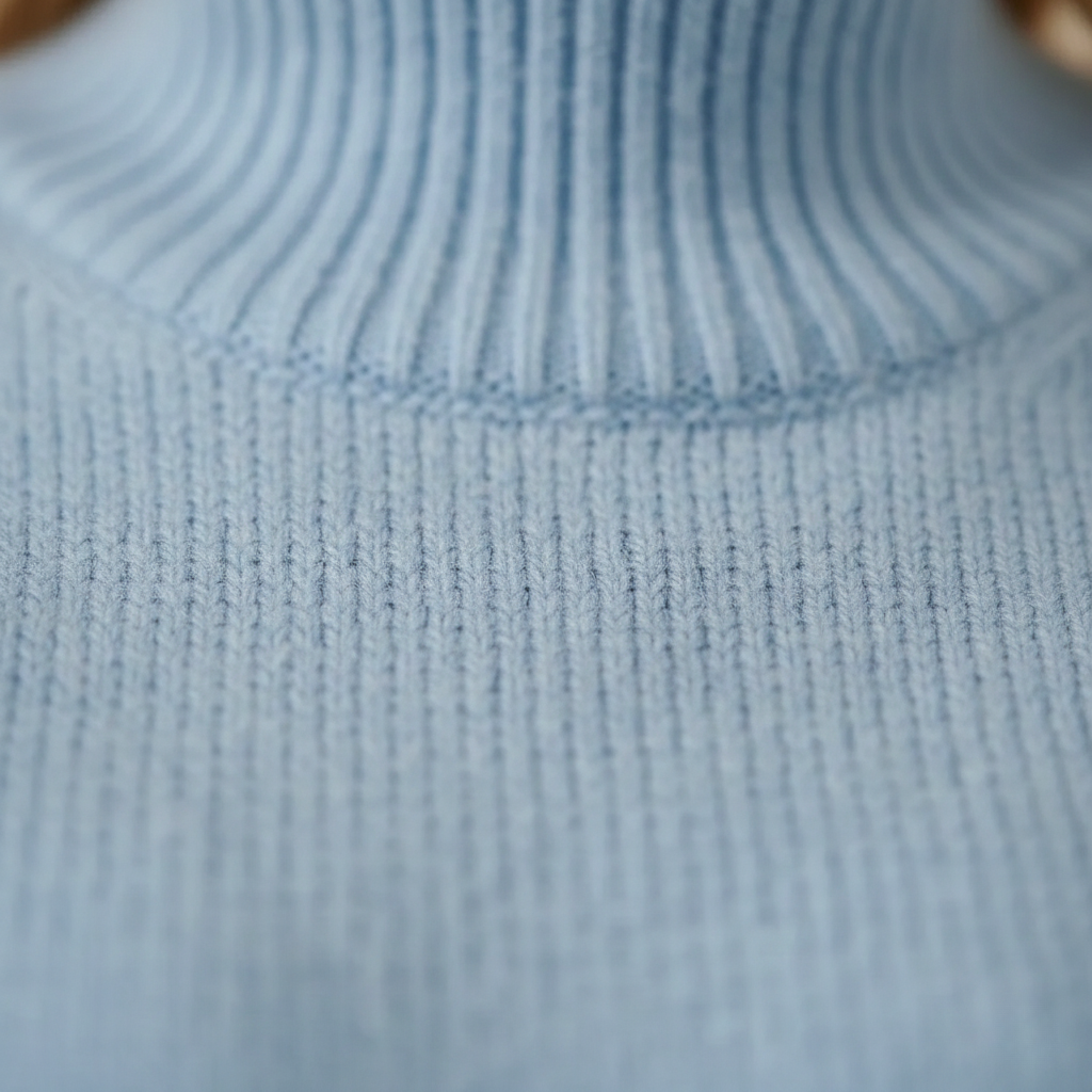 Charlene – Ribbed Turtleneck Knit Sweater