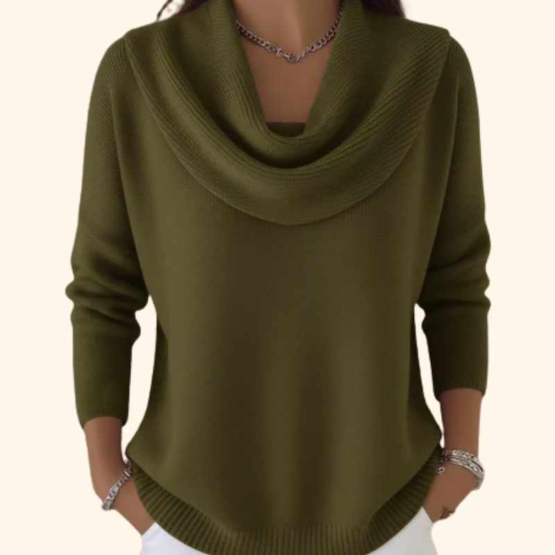 Isadora – Cowl Neck Knit Sweater
