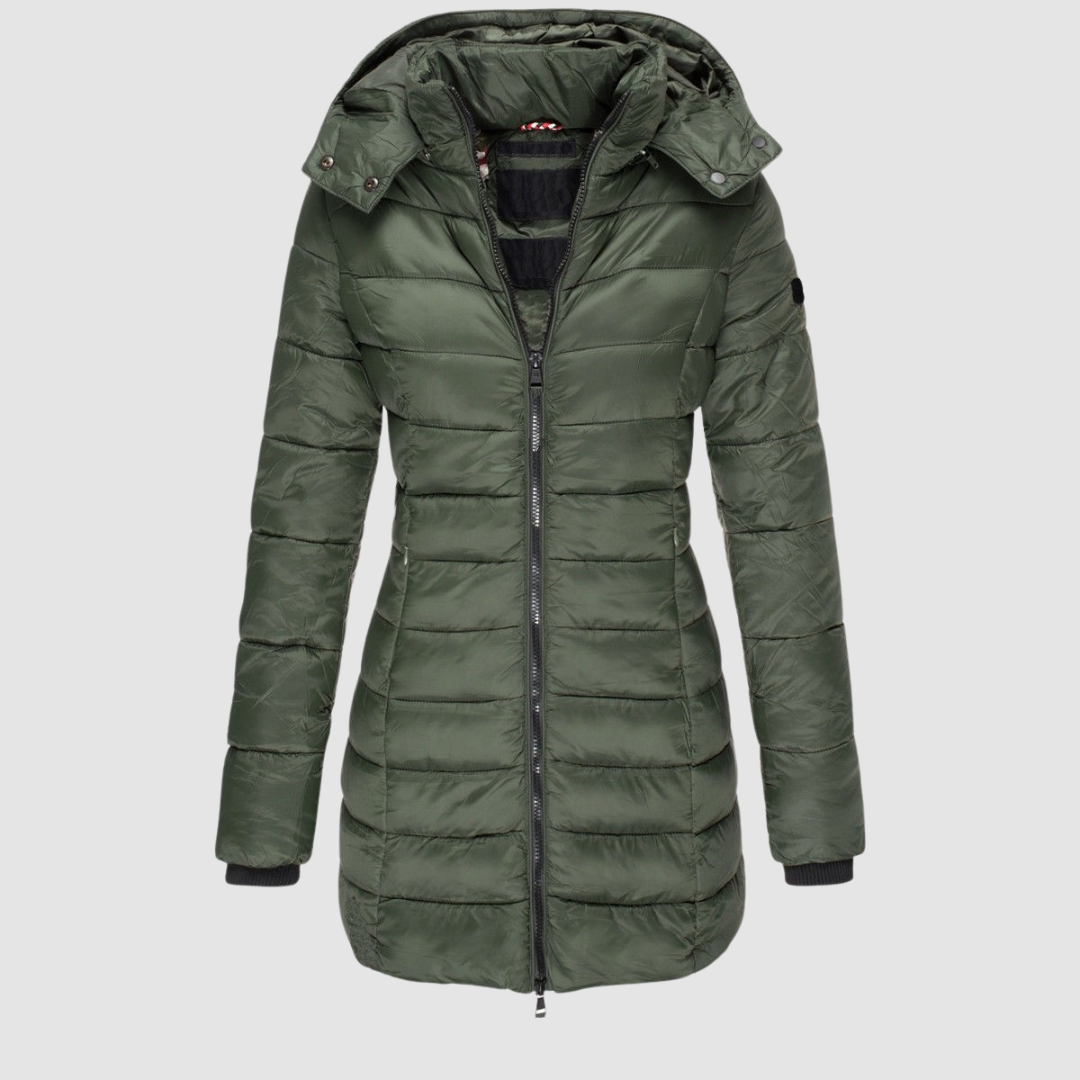 Patricia – Elegant Longline Puffer Coat