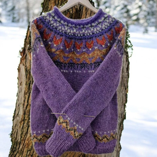 Luella – Fair Isle Yoke Knit Sweater