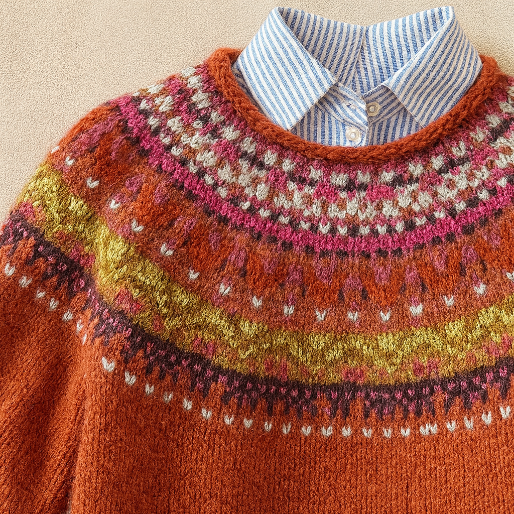 Norma – Fair Isle Knit Sweater