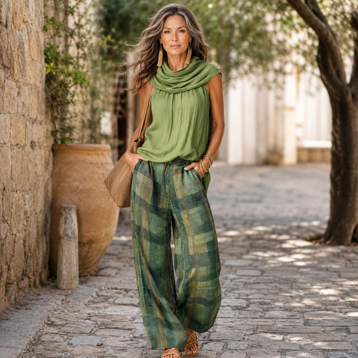 Willa – Sleeveless Top and Wide-Leg Pants Set