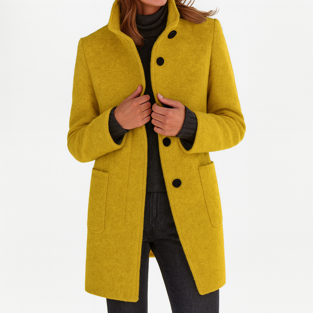 Isabel – Elegant Structured Button-Up Coat