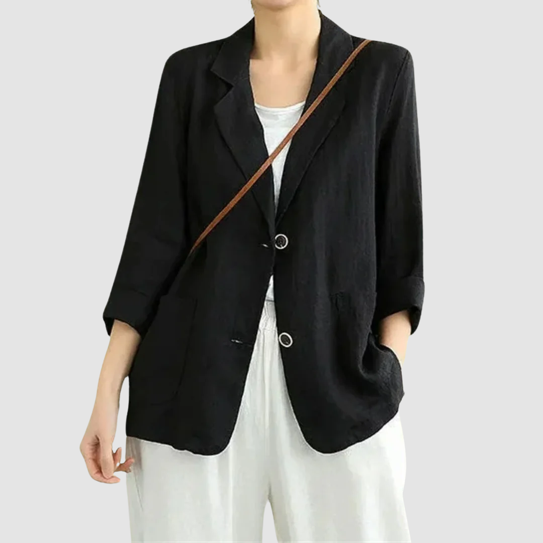 Ophelia – Relaxed Linen-Look Blazer