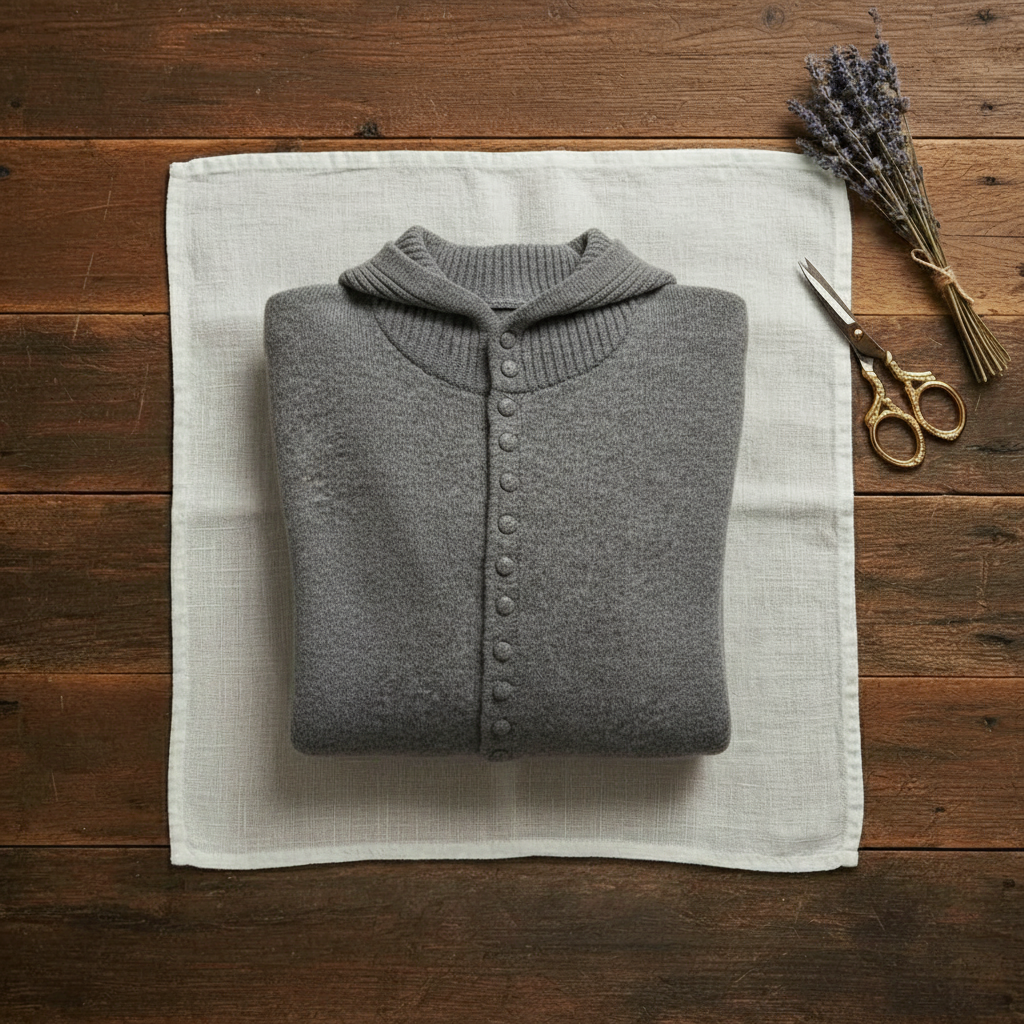 Rebecca – Hooded Button-Front Knit Cardigan