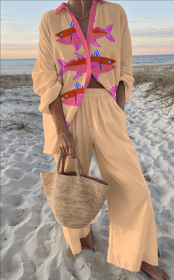 Leigh | Linen-Look Set