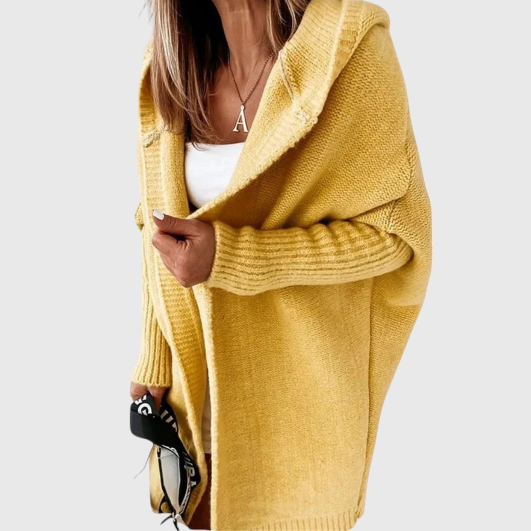 Elvira – Hooded Knit Longline Cardigan
