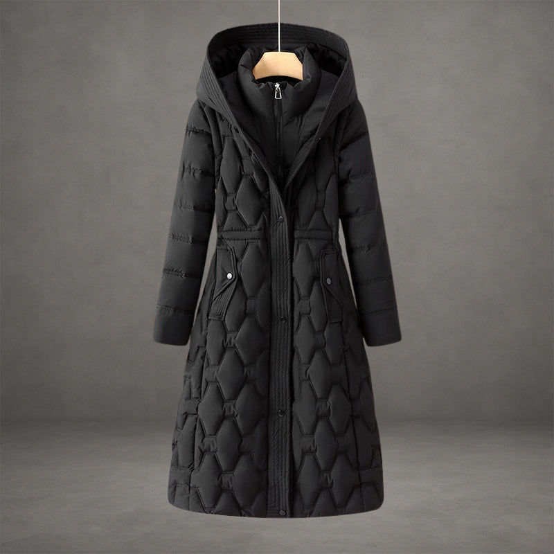 Pearline – Longline Hooded Quilted Coat