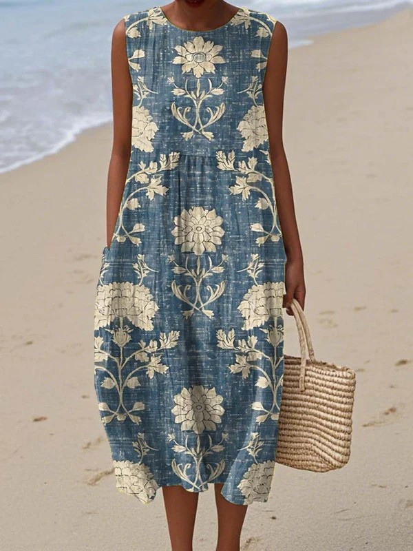 Halsey | Boho Midi Dress