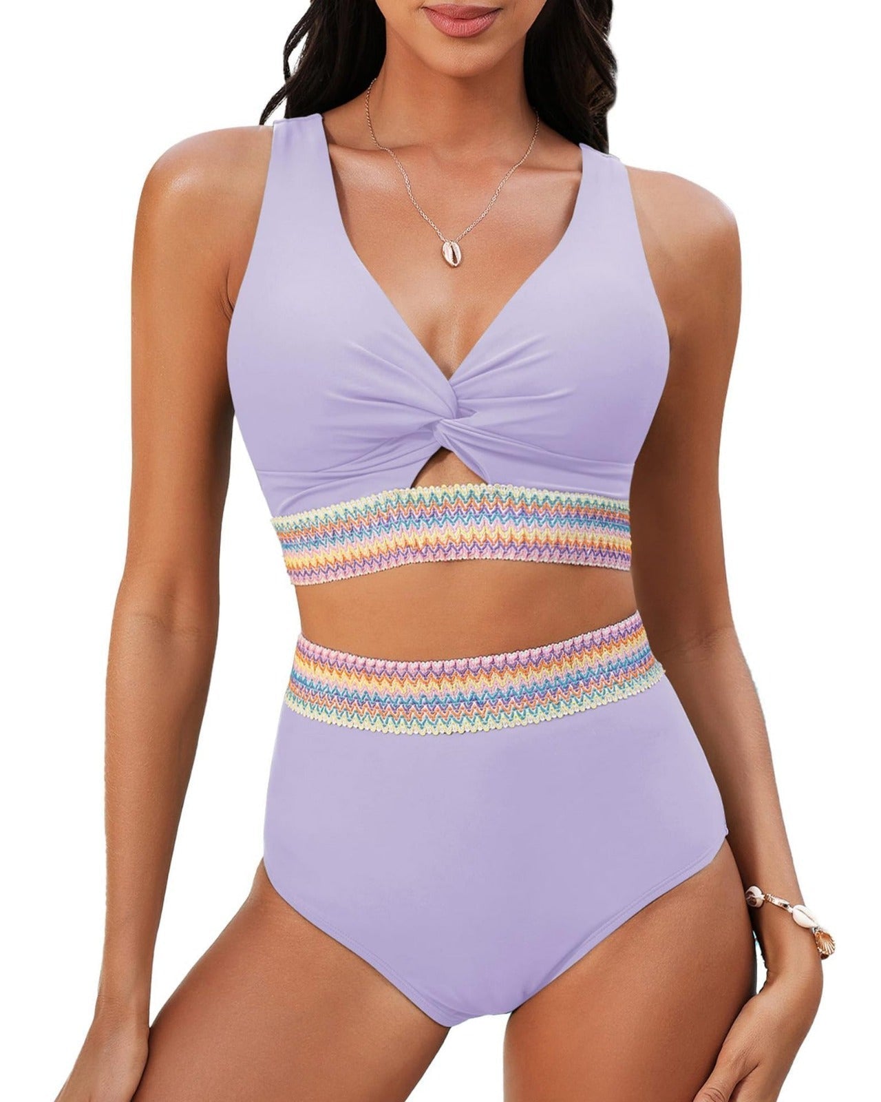 Isabelle | Crochet-Waist One-Piece Swimsuit