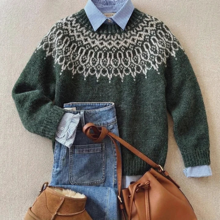 Veronica – Fair Isle Knit Sweater