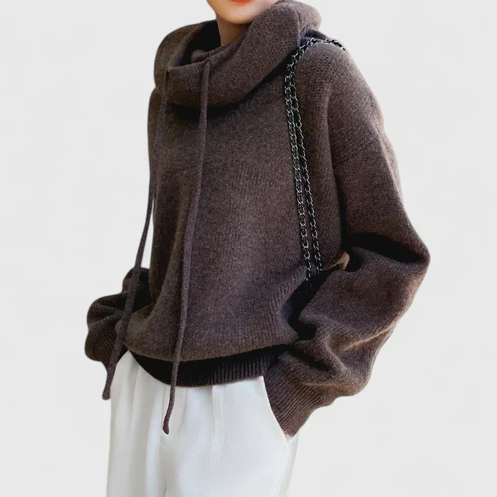 Peggy – Relaxed Knit Hooded Pullover
