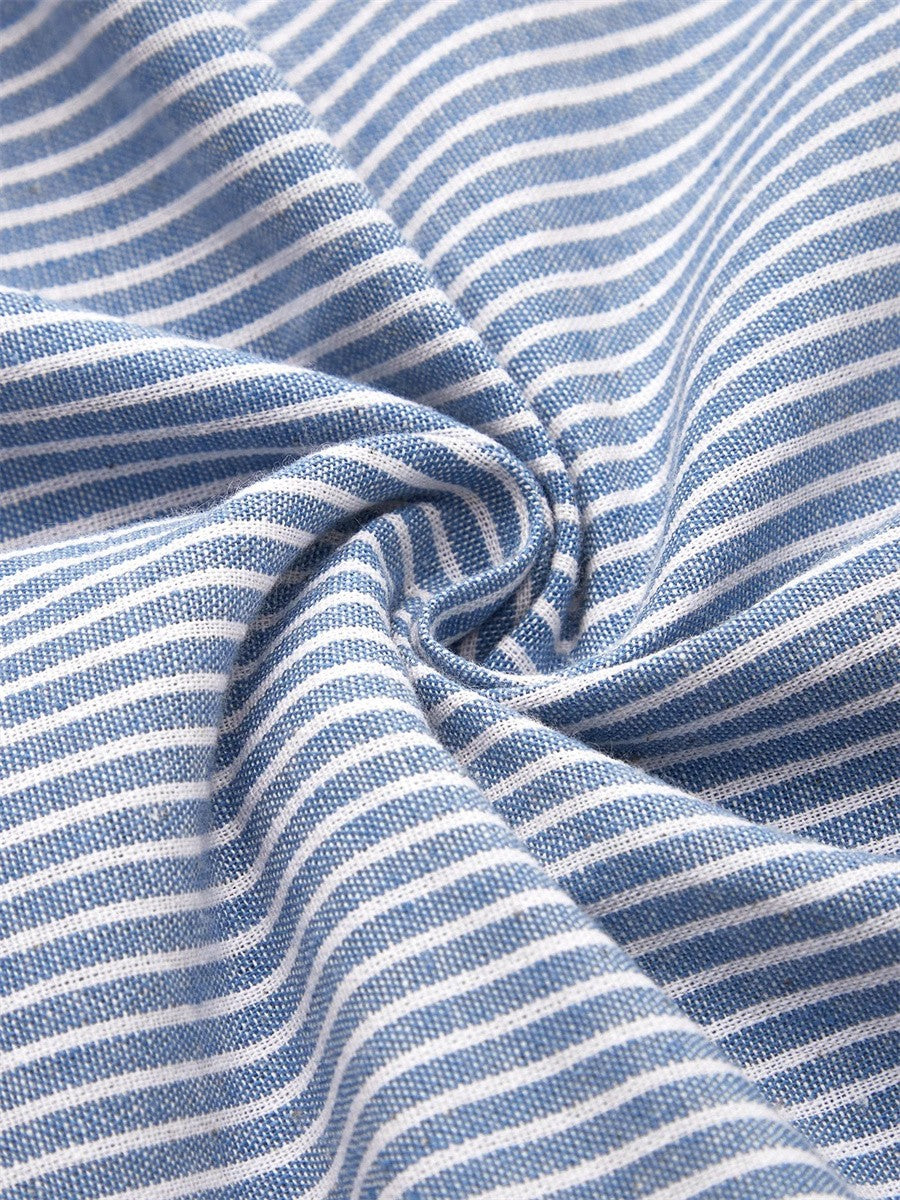 Farrah | Striped Button Midi
