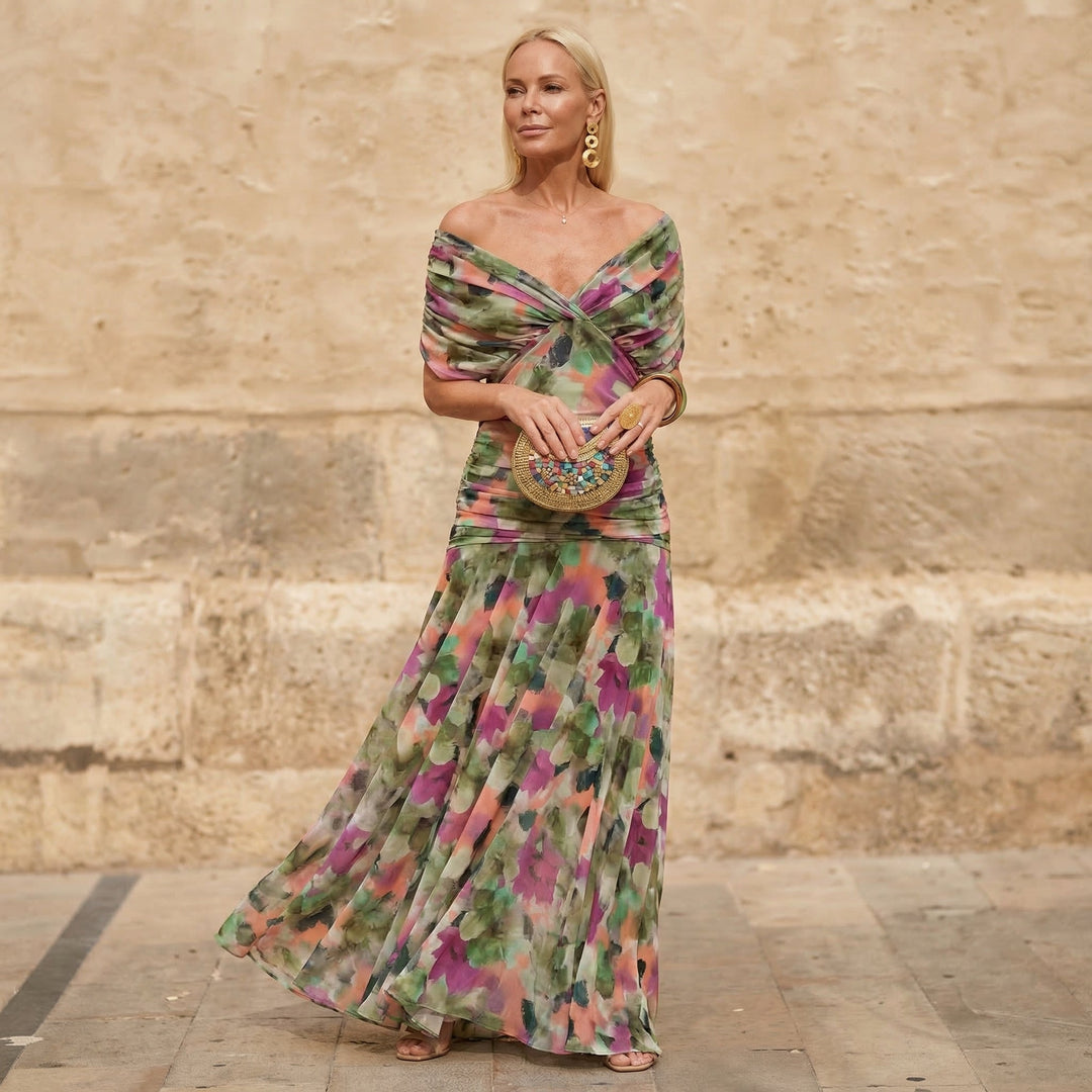 Shifra | Elegant Colorful Dress