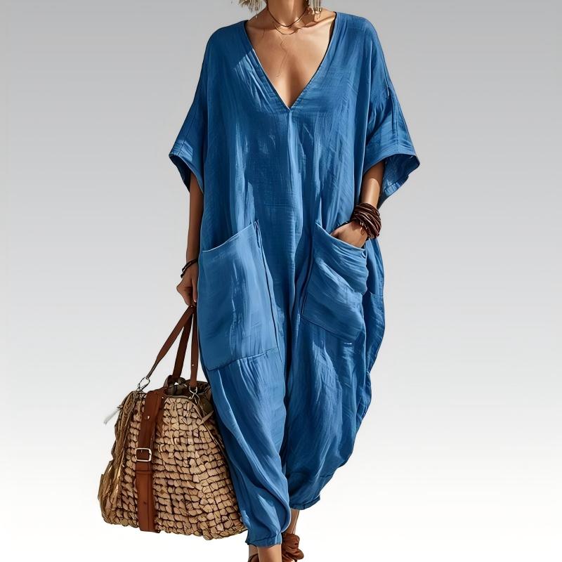 Nola – Relaxed Linen-Look Everyday Jumpsuit