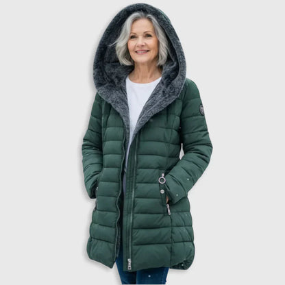 Alma – Quilted Hooded Puffer Coat