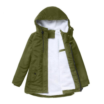 Priscilla – Hooded Parka Coat with Fleece Lining