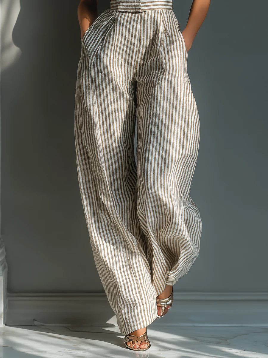 Deanna – Striped Wide-Leg Jumpsuit
