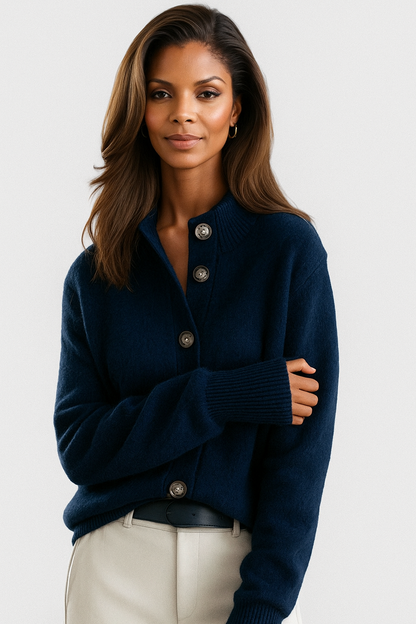 Tabatha – Button-Front Knit Cardigan