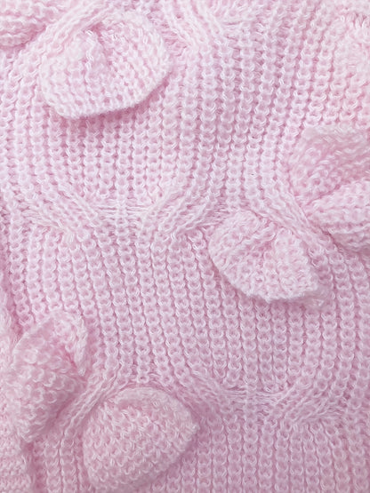 Elaine – Bow-Detail Cable-Knit Cardigan