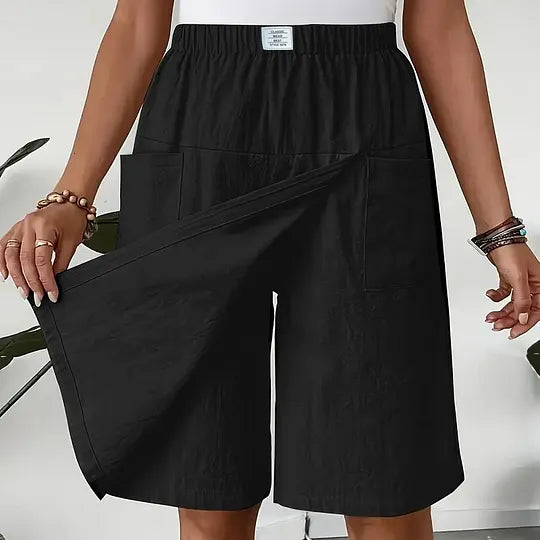 Nadine – Relaxed Wide-Leg Casual Shorts