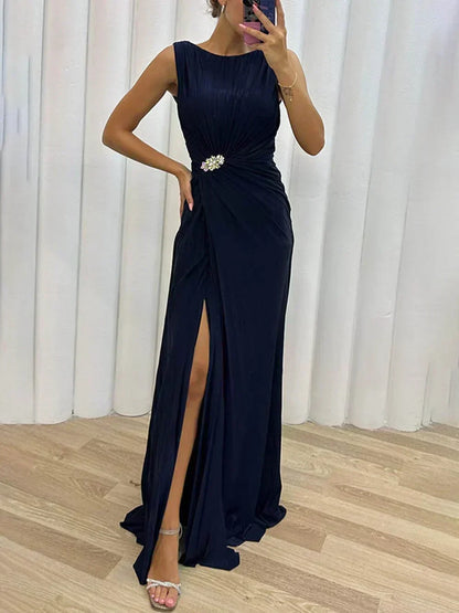 Karlee | Elegant High Collar Dress