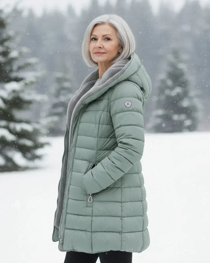 Alma – Quilted Hooded Puffer Coat