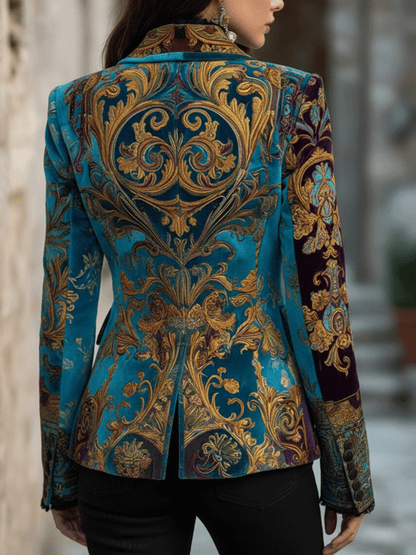 Jeanette – Baroque Brocade Tailored Blazer
