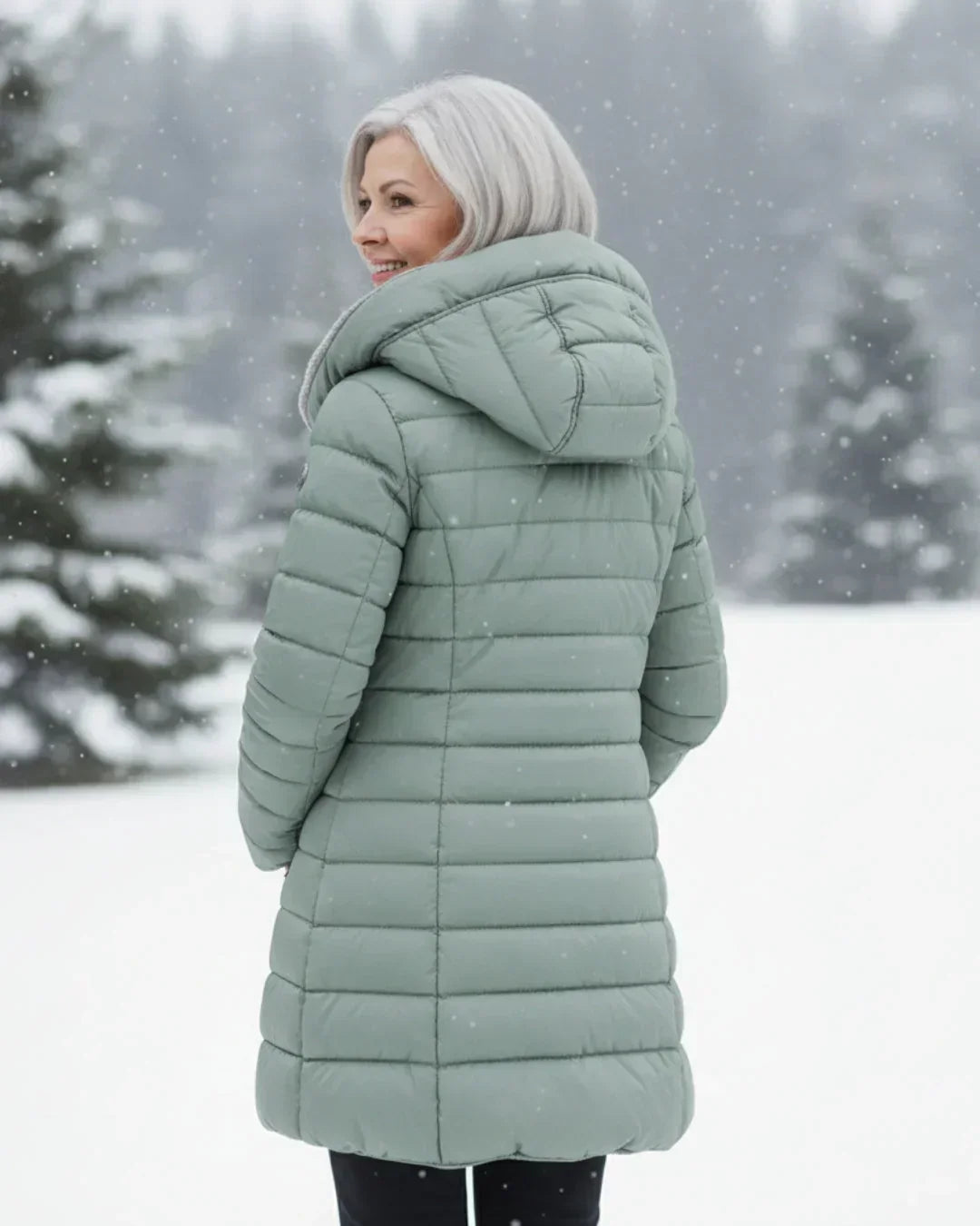 Alma – Quilted Hooded Puffer Coat