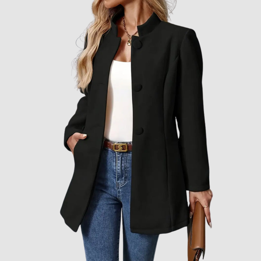 Lindsey – Tailored Stand Collar Elegant Jacket