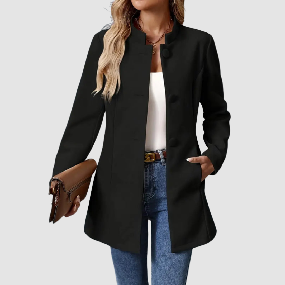 Lindsey – Tailored Stand Collar Elegant Jacket