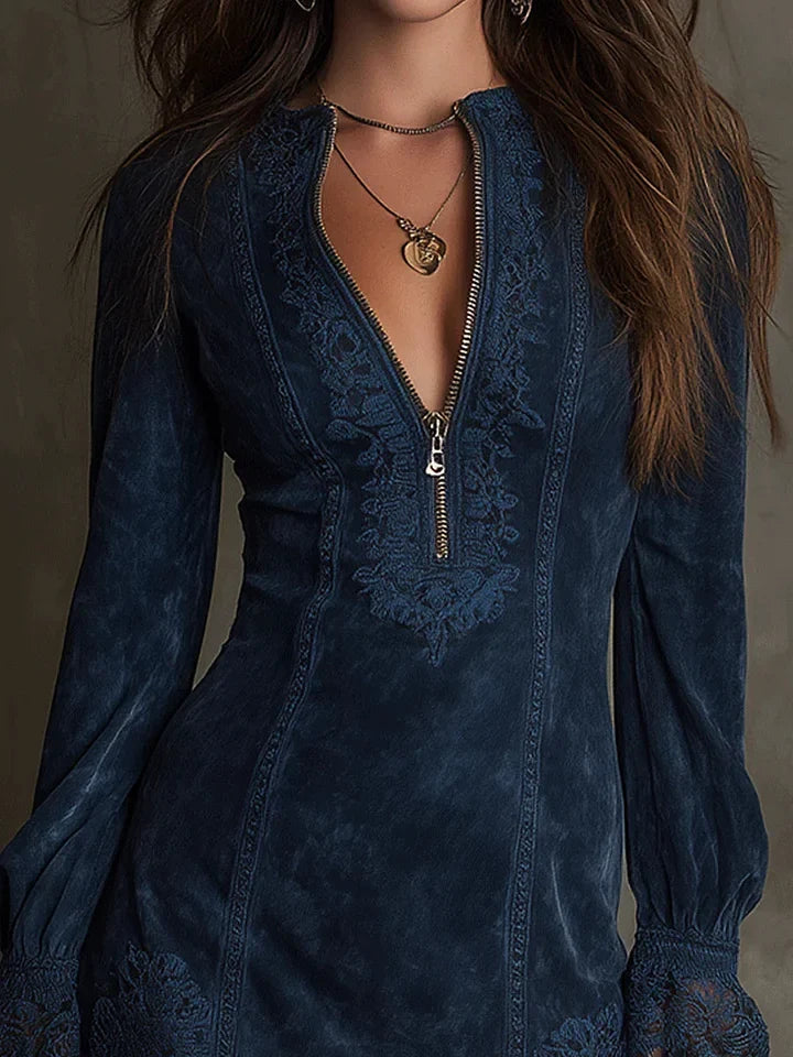 Fernanda | Suede-Look Mini Dress