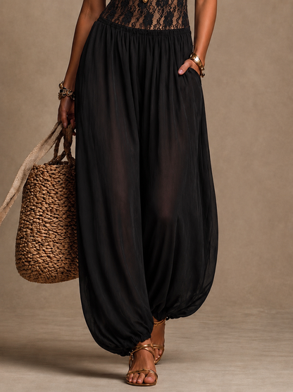 Tamara – Lace Bodice Harem Jumpsuit