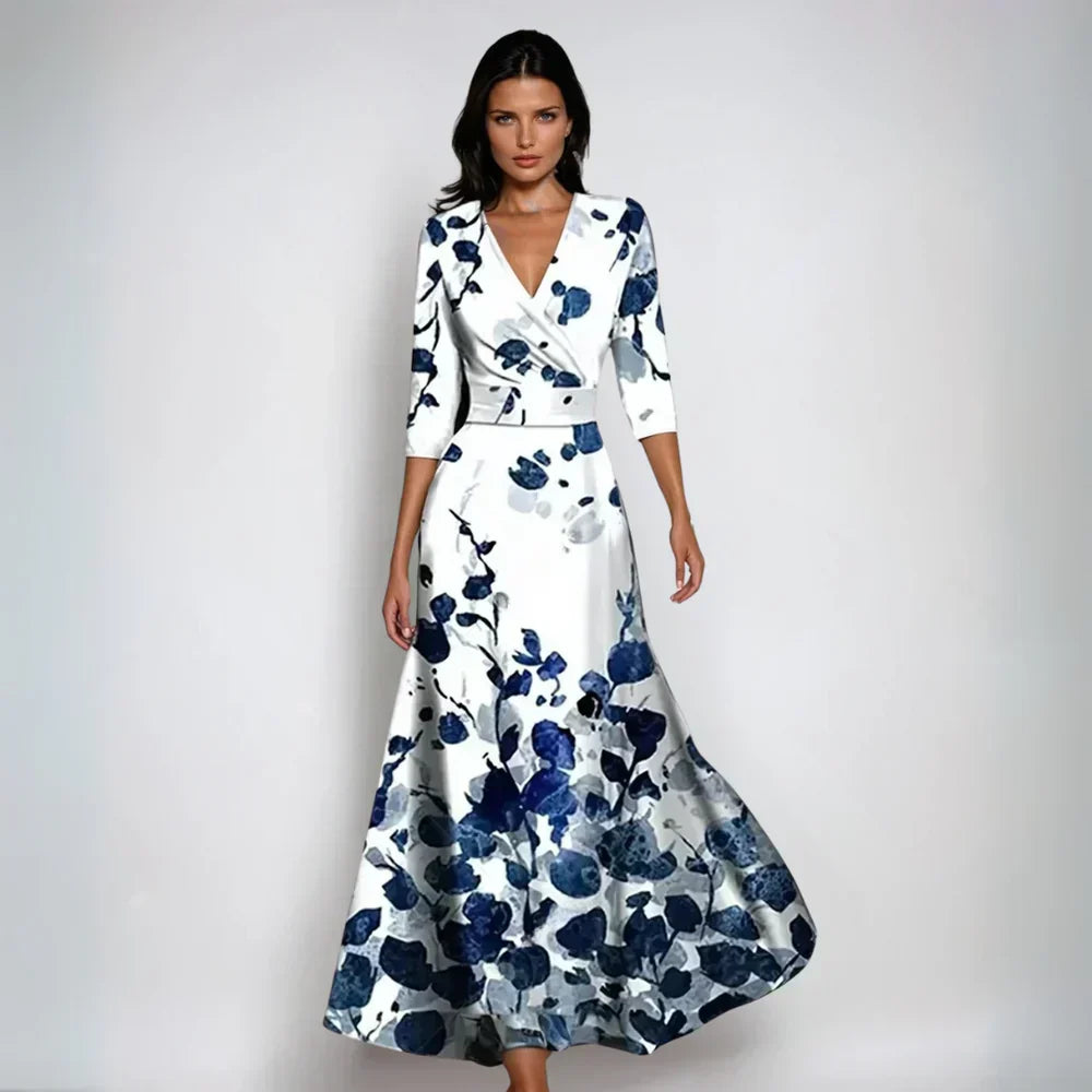 Marlee | Elegant Floral a-Line Dress