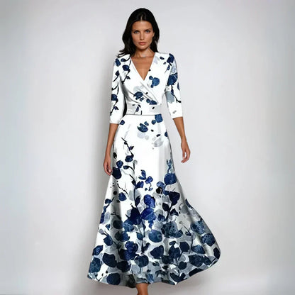 Marlee | Elegant Floral a-Line Dress