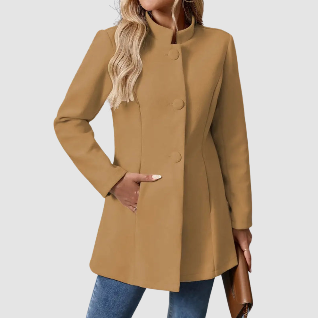Lindsey – Tailored Stand Collar Elegant Jacket