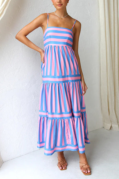 Rosalyn | Color Block Maxi Dress