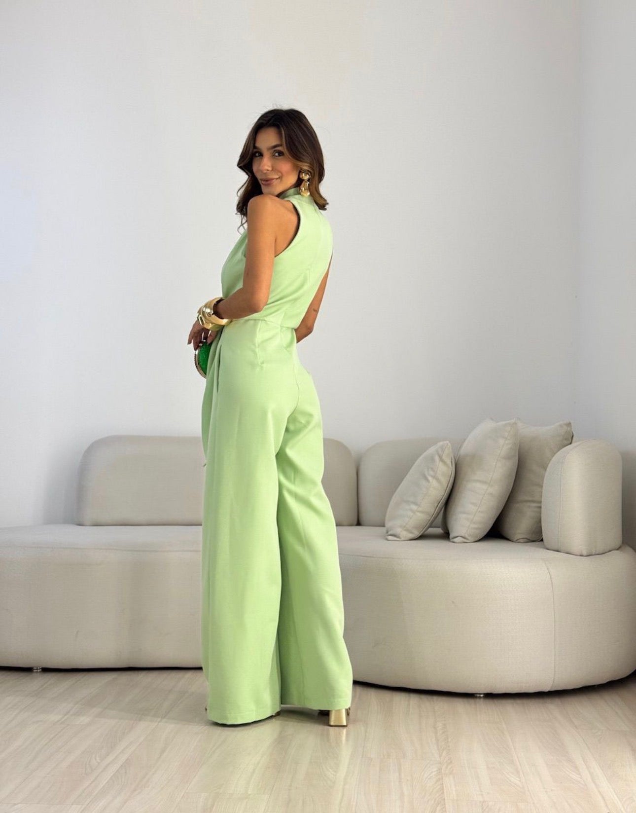 Reba – Halter Neck Wide-Leg Jumpsuit