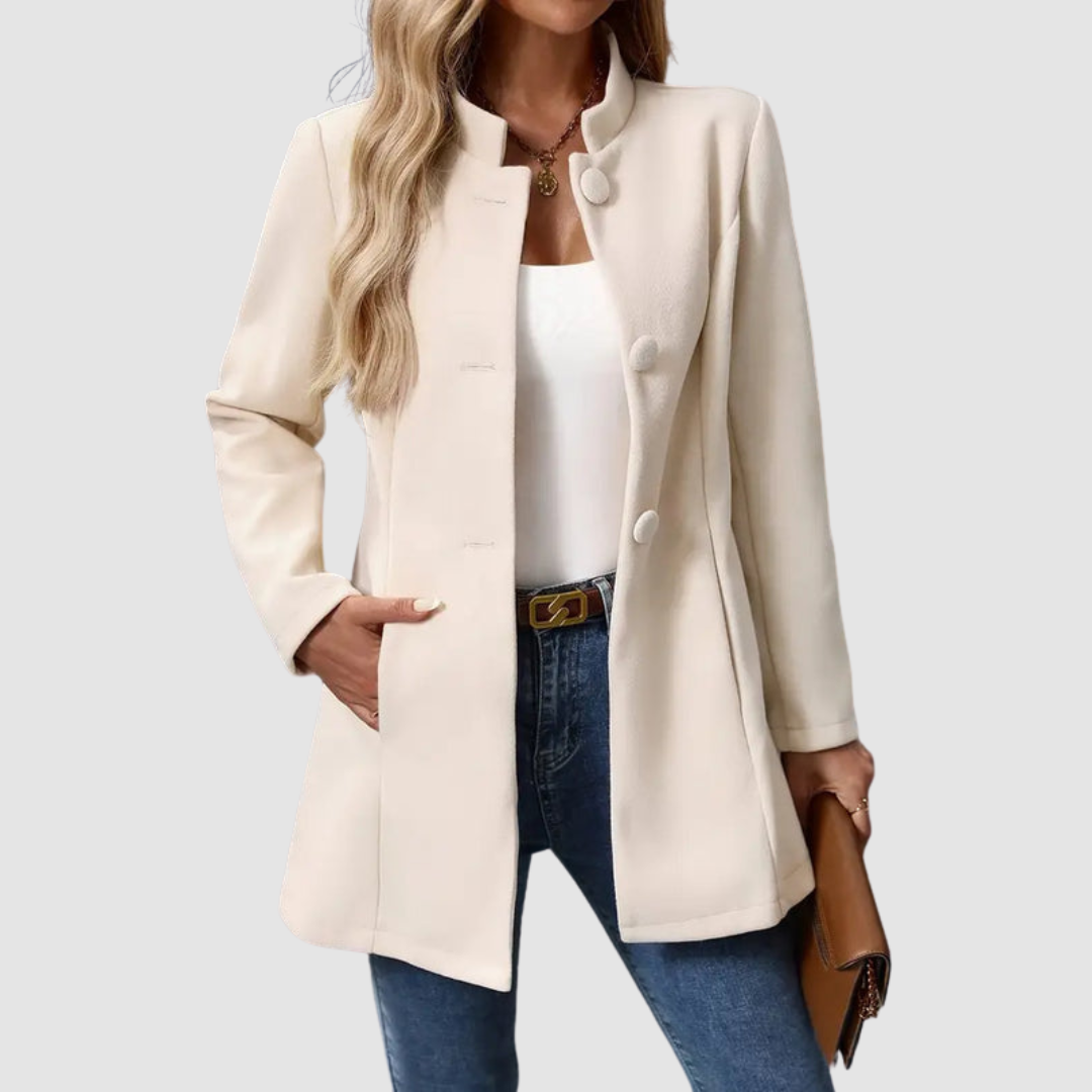 Lindsey – Tailored Stand Collar Elegant Jacket