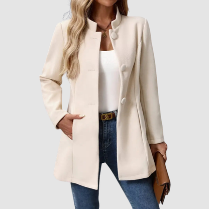 Lindsey – Tailored Stand Collar Elegant Jacket